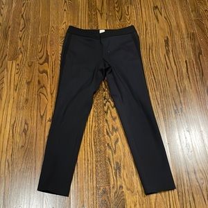 Navy blue ecru pants with black side stripe size 4